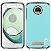 Moto Z Play Case, MP-Mall [Dual Layer] [Shockproof] Armor Hybrid Defender Anti-Drop Rugged Protective Case Cover Fit For Moto Z Play Droid (Mint)