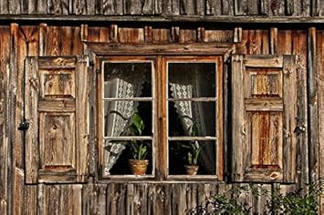 Amazon Com Photography Poster Window Wooden Windows Shutter