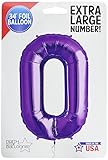 NorthStar 00144 Number 0 Foil Mylar Balloon, 34