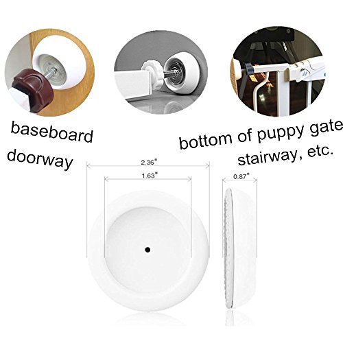image for Vkania Baby Pressure Gates Wall Protector - Extra Wide Walk Through Pe