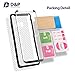 Galaxy S8 Screen Protector Case Friendly HD Clear 3D Curved Tempered Glass, D&P S8 Edge Screen Protector Front Back Alpha 9H Tempered Glass with Install Tray