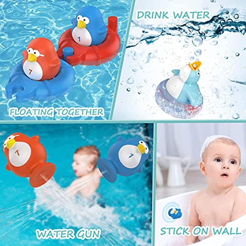Bathtub Toys for Toddlers Kids 1 2 3 4,Ducky Bath Toys for Boys Girls Preschool, Durable and Interactive Parent Child Ducky Bath Toy,Idea Gifts