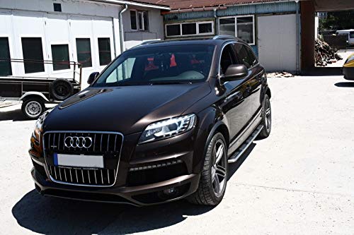 4l 100 Oem Fit Audi Q7 Brushed Steel Side Steps Bars Running