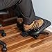 Version 2019 Under Desk Foot Rest & Adjustable Footrest - Ergonomic Footrest for Desk Soothes Your Tired & Achy Feet - Office Foot Rest Under Desk with Foot Massager (Charcoal Grey) - Best Footrests
