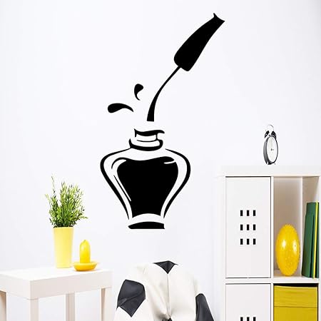 Hot Manucure Beaute Salon Decoration Accessoires Pour Bar Decor Chambre Fond Mur Art Decalque Cafe M 30 Cm X 51 Cm Amazon Fr Bricolage