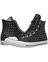 Converse CTAS Hi - Zapatillas para mujer, color negro y plateado