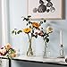 CASAMOTION Glass Vase for Flowers Hand Blown Glass Centerpiece Wedding Table Dining Room Living Kitchen Island Modern Farmhouse Home Decor Clear Cylinder 8” 10” 12” Inch Set of 3