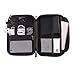 Universal Cable Organizer, Double Layer Travel Electronics Accessories Organizer Case for Various USB, Phone, Charger, Gear Organizer Storage Bag within 7 Inches
