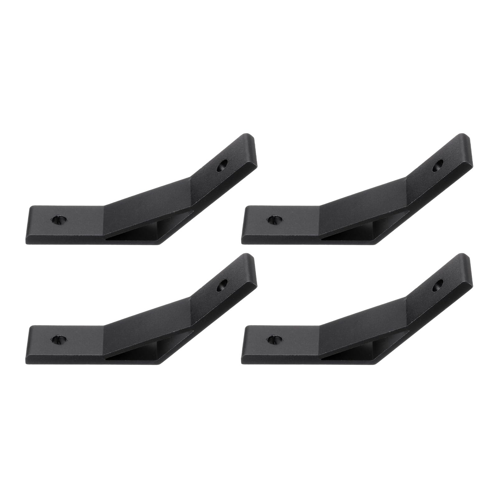 PATIKIL 135 Degree Angle Corner Brackets, 4Pcs 4.33x0.87 Inch Aluminum Extrusion Profile Accessories Corner Brace Joint Connectors for 3030 Series (Black)
