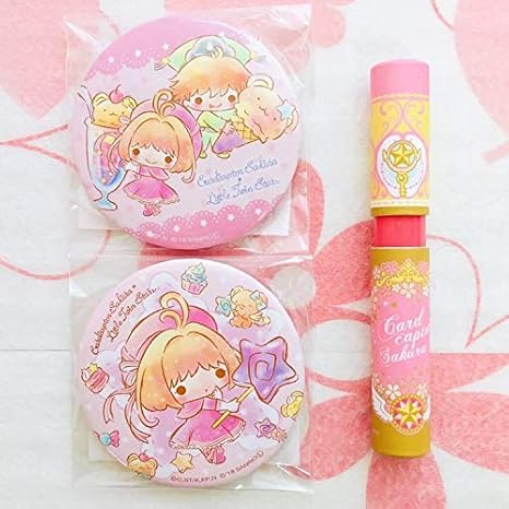 Amazon Co Jp カードキャプターさくら リトルツインスターズ サンリオ キキララコラボ 缶バッジ 1番コフレ 一番くじ ｄ賞 艶めくリップグロス 星の鍵 ホビー
