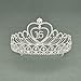SWEETV Sweet 16th Birthday Crown, Rhinestone 16 Birthday Tiara, Bday Party Hats Headband, Clear Crystal Girls Princess Hair Accessories