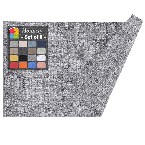Homaxy PU Faux Leather Placemats