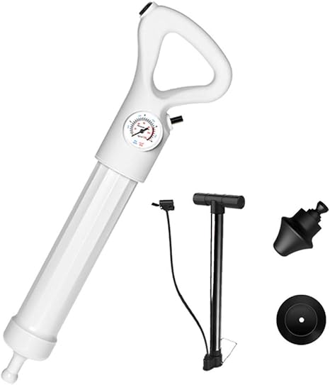Amazon Ec Hometec パイプクリーナー 加圧式 詰まり解消ポンプ 2種類ノズル付 空気入れ付属 パワフル すっポンプ 排水口クリーナー 加圧ポンプ 洗面所 排水溝 トイレパイプつまり解消 排水口 パイプブラシ オンライン通販
