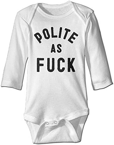 Boys &amp; Girls Polite As Fuck Infant Cotton Personalized Baby Onesies