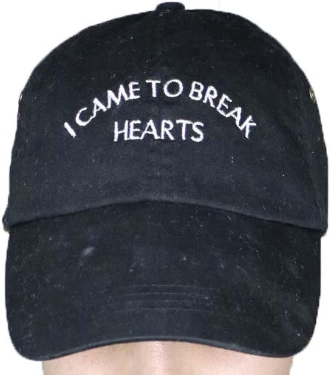 breaking in a baseball hat