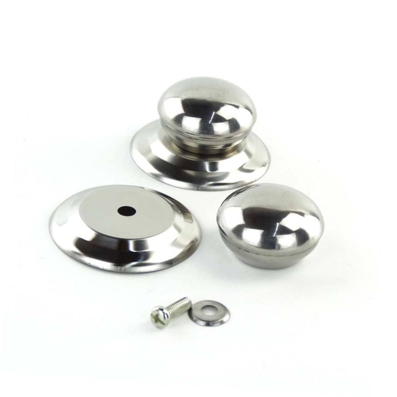 Milisten 1pc Pot Lid Knob Universal Commodities Pot Lid Handle Pan Lid Handle Metal Cotton Holder Standard Pan Replacement Knobs Cookware Replacement Lid Knob Cover Stainless Steel Pot