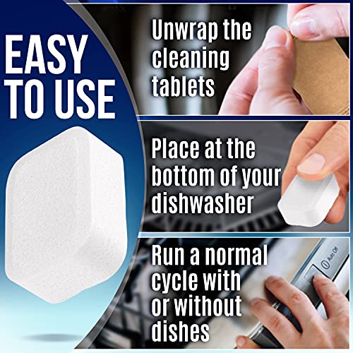 [16Pack] Dishwasher Cleaner Dishwasher Cleaning Tablets to Remove