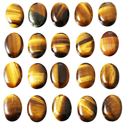 mookaitedecor 12pcs Oval Cabochon Gemstone CAB Flatback Stone for Jewelry Making, Stone