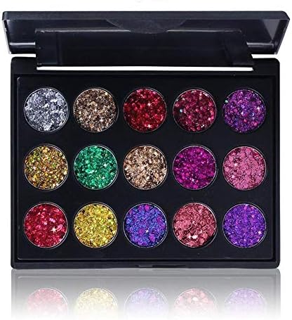 KVBIL 15 Color Eye Shadow Palette Masonry Shinning 3D Charming Glitter Eyeshadow Makeup Palette Make Up Palette Cosmetics Beauty Tool