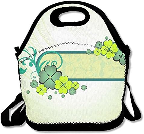 Fashion Cute Portable Multipurpose Bento Lunch Bag,Container For Women, Men, Kids,100% Polyester FiberSt. Patrick's Day U