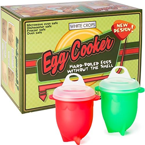 Silicone Egg Cooker, Poacher, Steamer, Boiler-Hard Boiled Egg Cooker As Seen On TV, 6 Egg Cookers
