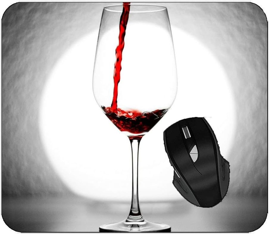 Mousepad Food Wine Red Wine Personalized Rectangle Gaming Mouse Pads