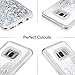 Galaxy S8 Case, Caka Galaxy S8 Glitter Case Luxury Fashion Bling Flowing Liquid Floating Sparkle Glitter Soft TPU Case for Samsung Galaxy S8 (Silver)