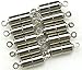 CrazyPiercing 10 PCS Silver Magnetic Clasps for Jewelry - Necklace Magnet Clasp Converter (1)