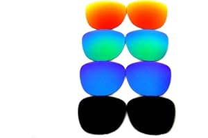 GALAXYLENSE Galaxy Replacement Lenses For Oakley Frogskins Black/Blue/Green/Titanium 4 Pairs