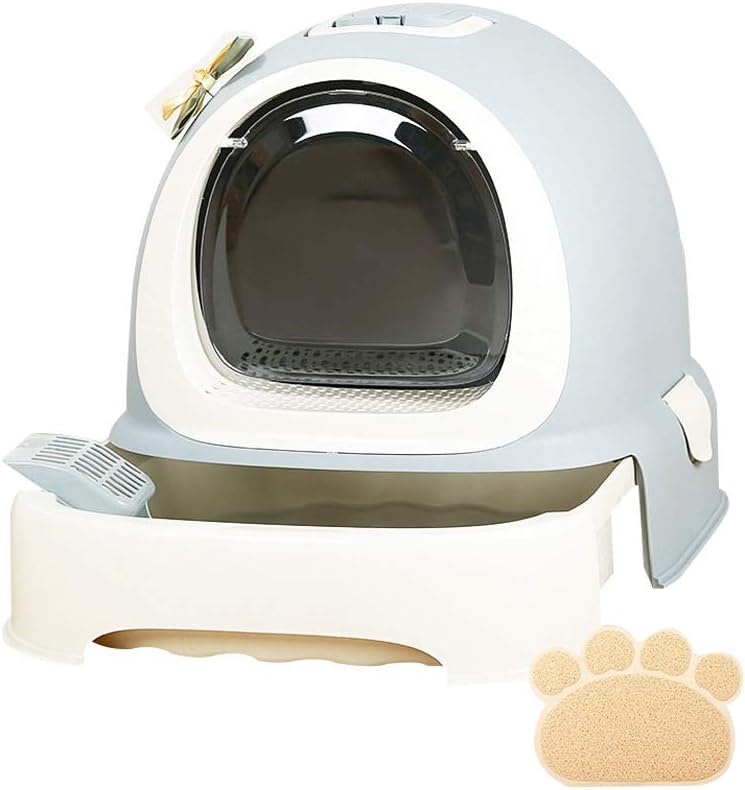 SELCNG Ultra Self-Cleaning Litter Box, Hooded Cat Pot Garbage Tray Trash Can Hygiene, Odorless