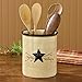 Park Designs Star Vine Utensil Crock | Primitive Farmhouse Decor | Ceramic Utensil Holder for Countertop | Vintage Spoon Holder for Cooking Tools | Rustic Counter Organizer | 6.5” Tall