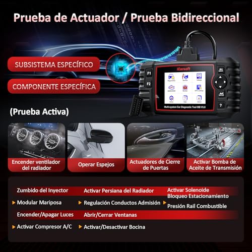 iCarsoft MB V3.0 OBD2 Car Diagnosis Machine for Ben.z/Sprinter/Smart, Bi-directional Scanner Whole System, 35 Functions Reset, Battery Test, Auto Vin, Lifetime Updates