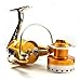 Supertrip Full Metal Aluminum Saltwater High Speed Fishing Reels Spinning Gold and Sliver Left/right Size 70