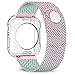 jwacct Compatible for Apple Watch Band with Screen Protector 38mm 40mm 42mm 44mm, Soft TPU Frame Case Cover Bumper Compatible for iwatch Series 1/2/3/4/5 Iridescent