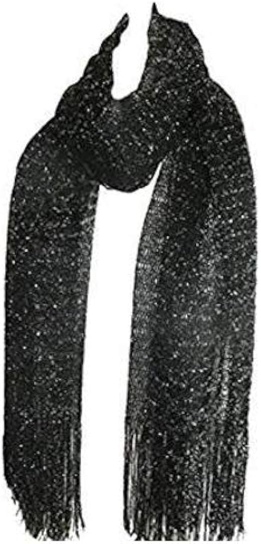 Mytoptrendz® Glitter Sparkle Shawl Wrap Evening Scarf Black Amazon.co