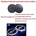 Lntly LED Car Logo Cup Holder Pad Waterproof Bottle Drinks Coaster Built-in Light 7 Colors Changing USB Charging Mat LED Cup Mat Car Atmosphere Lamp 2PCS