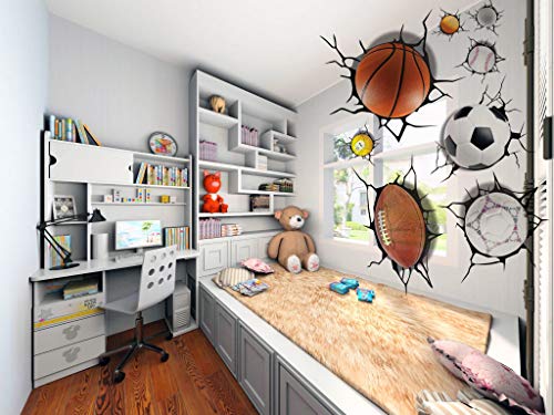 2 U+Shark+Self+adesive+Removable+Decorator+Basketball