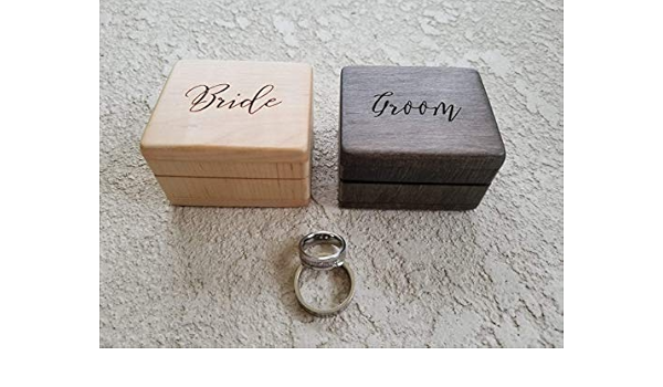 bride and groom ring box