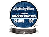 Genuine Lightning Vapes Pure Nickel Wire 28 Gauge AWG Ni200 100' 100ft NON RE...