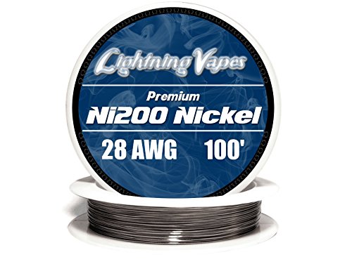 Genuine-Lightning-Vapes-Pure-Nickel-Wire-28-Gauge-AWG-Ni200-100-100ft-NON-RE