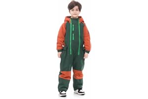 BUMDEEP Kids Girls Boys One Pieces Snowsuits Ski Suits Jumpsuits Snowboard Outdoor Winter Waterproof Jackets