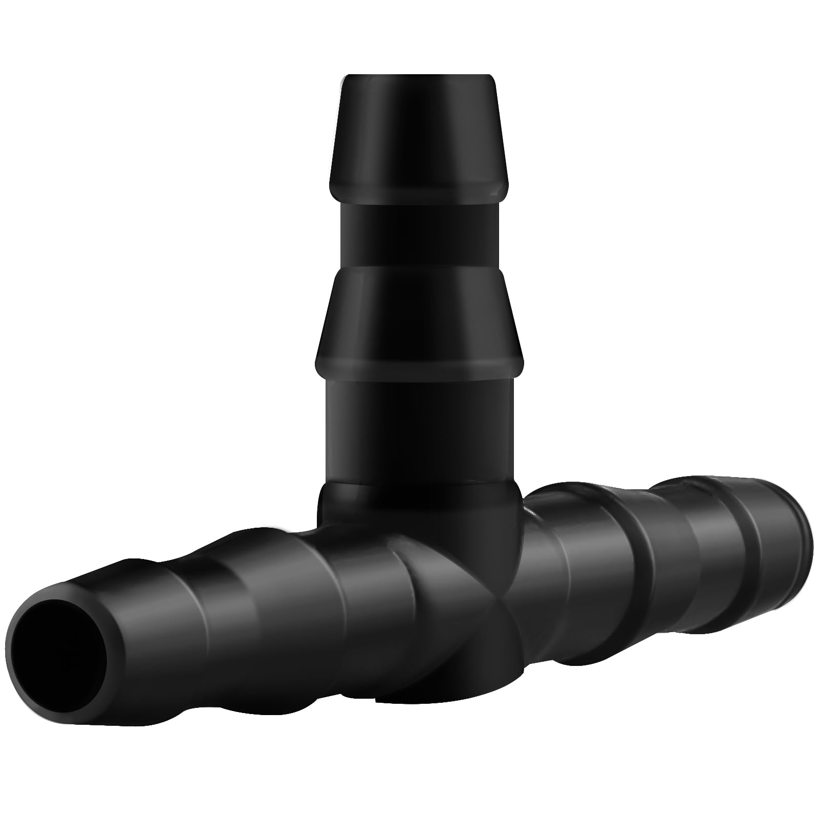 Photo 1 of 100PCS 1/4" Barbed Tee Connectors, Kalolary 4/7 mm Drip Irrigation Fittings Universal Barbed Tee, Micro Spray Irrigation Joint Water Tube Parts for Watering Systems Garden Tool (4/7mm Tee Pipe)
