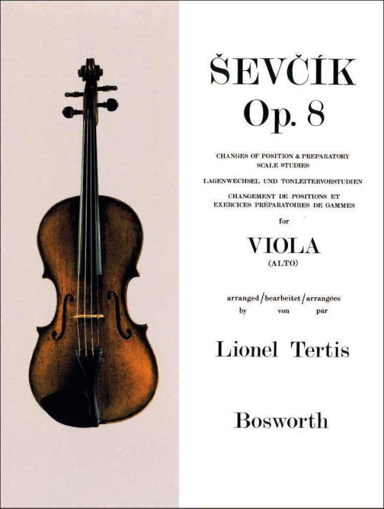 Sevcik Viola Studies: Changes of Position and Preparatory Scale Studies Op.8