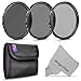 58MM Altura Photo Neutral Density Professional Photography Filter Set (ND2 ND4 ND8) + Premium MagicFiber Microfiber Cleaning Cloth