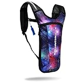 Vibedration Rave Hydration Pack | 2L Water Capacity | Perfect for Music Festivals, Raving, Hiking and More (Galaxy - Classic)