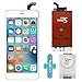 SANKA LCD Screen Replacement Retina Touch screen Digitizer Display Glass Frame Assembly for iPhone 6 Plus, 5.5" - White (Repair Tools Included)