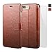 TANNC iPhone 8 Plus Wallet Case, iPhone 7 Plus Case, Flip Leather Phone Case [Screen Protector Included] [Layered Dandy] [Card Slot] [Kickstand] - for iPhone 8 Plus and iPhone 7 Plus - Brown