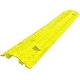 EZ Hidewire EZ Runner Slim PVC Drop Over Cable Ramp Cable Protector - Single Channel - Yellow