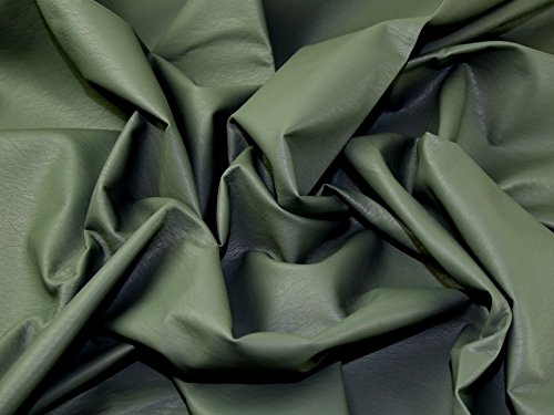Plain Soft Faux Leather Dress Fabric Olive Green Per Metre | Desertcart  Gambia