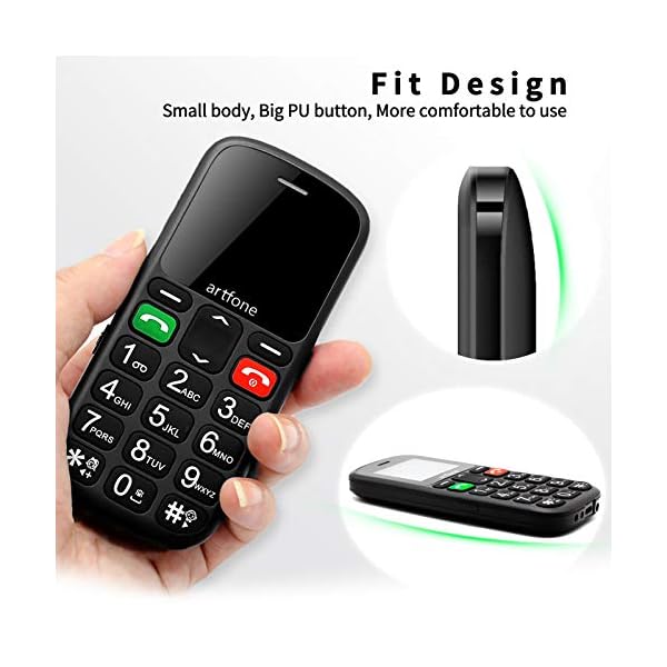 artfone-CS181-Big-Button-Senior-Mobile-Phone-Easy-to-Use-GSM-Mobile-Phone-for-Elderly-with-Dual-SIMBlack artfone CS181 Big Button Cheap Senior Mobile Phone, Unlocked GSM Simple Mobile Phone for Elderly with Dual SIM(Black)